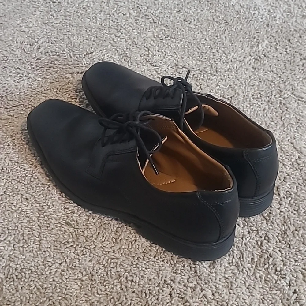 EUC Collection by Clark's Tilden Black Leather Oxford Dress Shoes Men's 11M